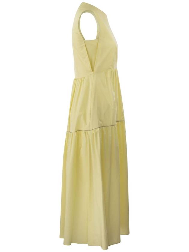 Midi dress in light stretch cotton satin - PESERICO - BALAAN 3