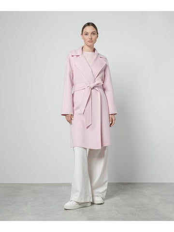 TOTEM virgin wool cashmere blend belted coat 016 Rosa pink 16011011 - MAX MARA - BALAAN 1