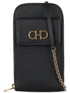 Salvatore Gancini phone case black - SALVATORE FERRAGAMO - BALAAN 3