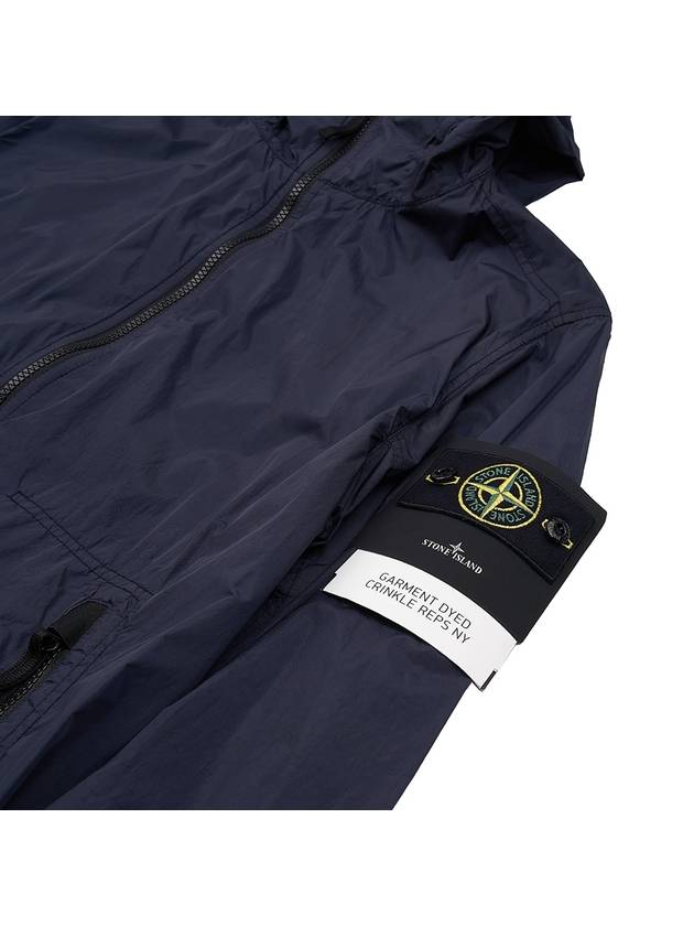 Crinkle Wappen Patch Hooded Jacket Navy - STONE ISLAND - BALAAN 9