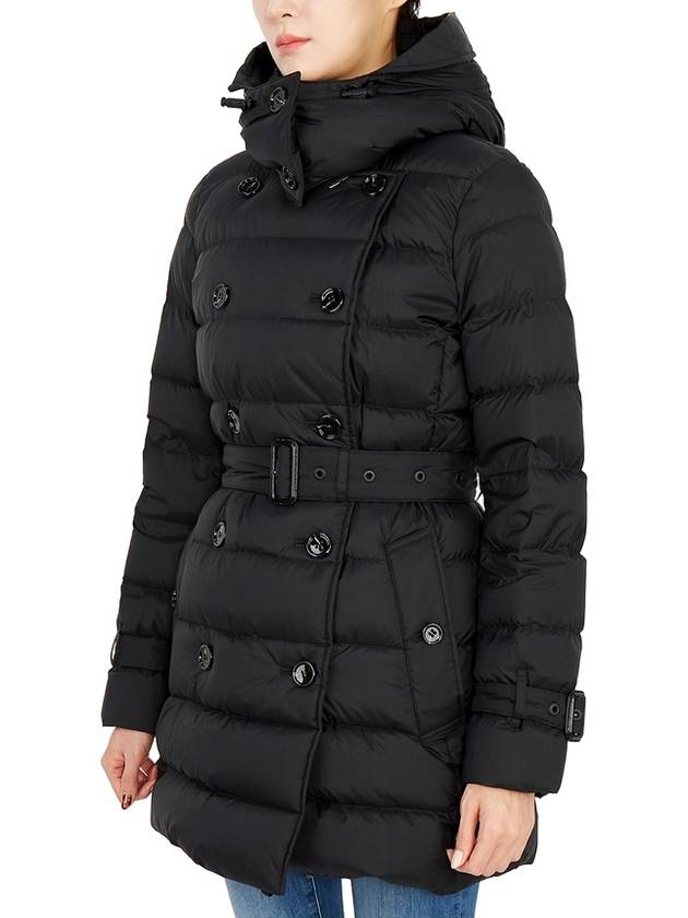 Detachable Hoodie Puffer Coat Padded Black - BURBERRY - BALAAN 5