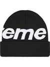 Big Logo Beanie Black - SUPREME - BALAAN 2