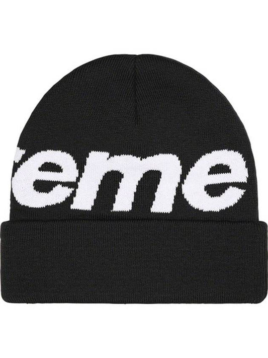 Big Logo Beanie Black - SUPREME - BALAAN 2