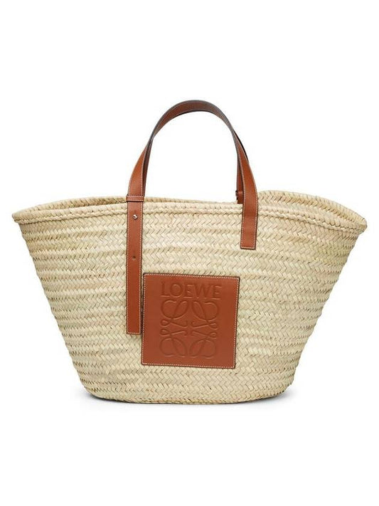 Palm Leaf Calfskin Tote Bag Natural Tan - LOEWE - BALAAN 2