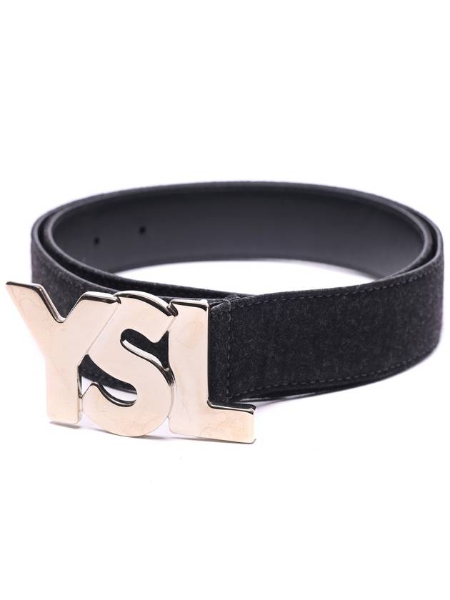 Men's YSL logo belt 274611_FY20N_1109 - SAINT LAURENT - BALAAN 3