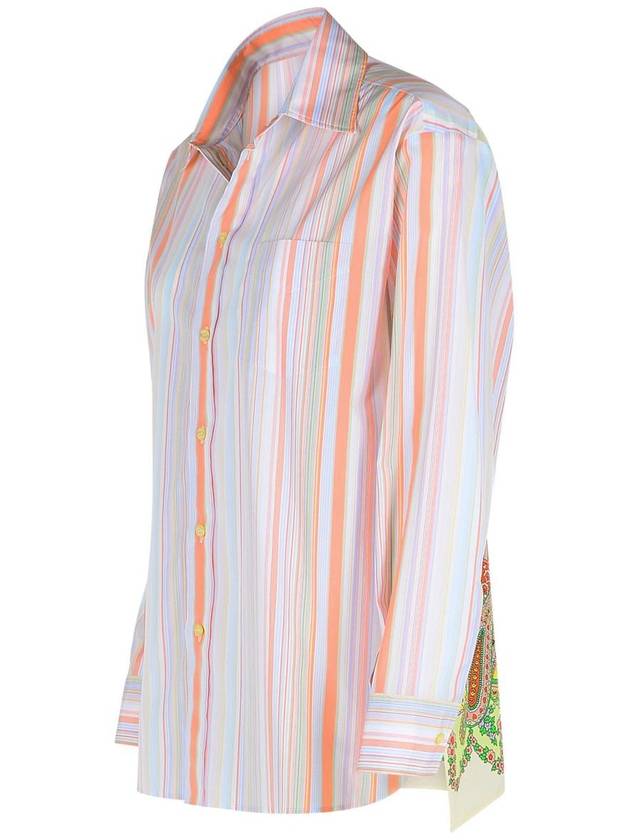 Etro Orange Cotton Shirt - ETRO - BALAAN 2