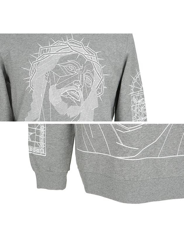 7365 653 Jesus Illustrated Grey Sweatshirt - GIVENCHY - BALAAN 5