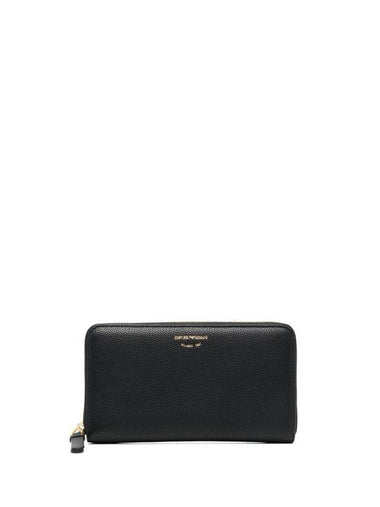 Zipper Around Continental Long Wallet Black - EMPORIO ARMANI - BALAAN 1