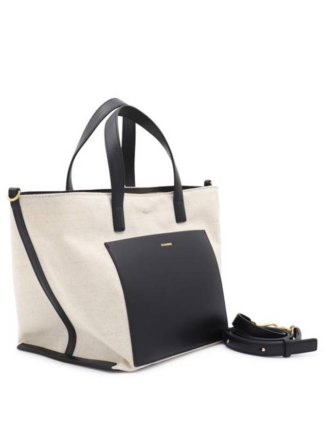 Logo Small Wander Square Tote Bag Cream - JIL SANDER - BALAAN 5