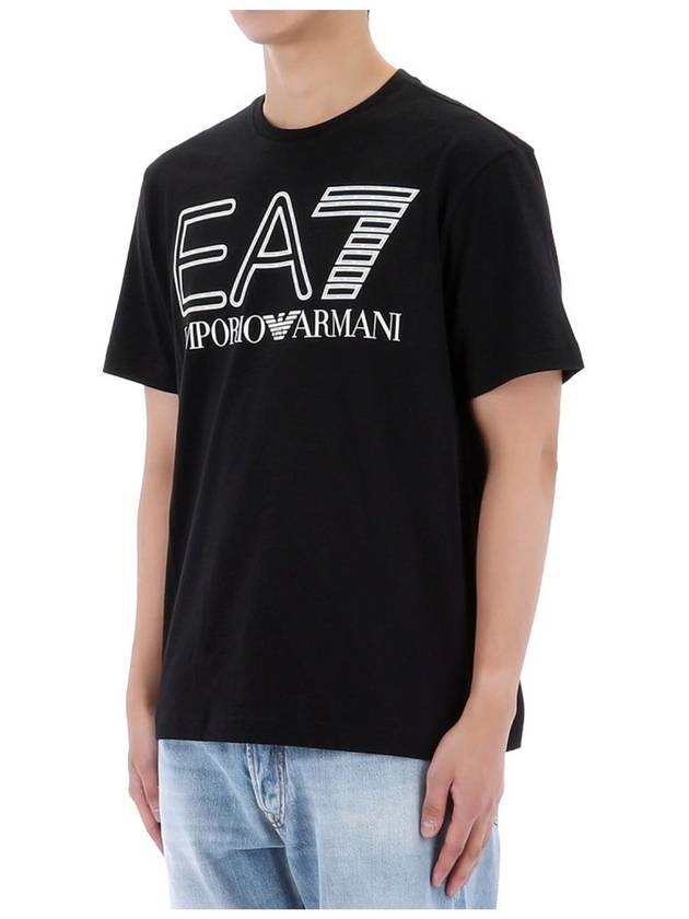 Armani EA7 Big Logo Short Sleeve T Shirt 6RPT03 1200 - EMPORIO ARMANI - BALAAN 3