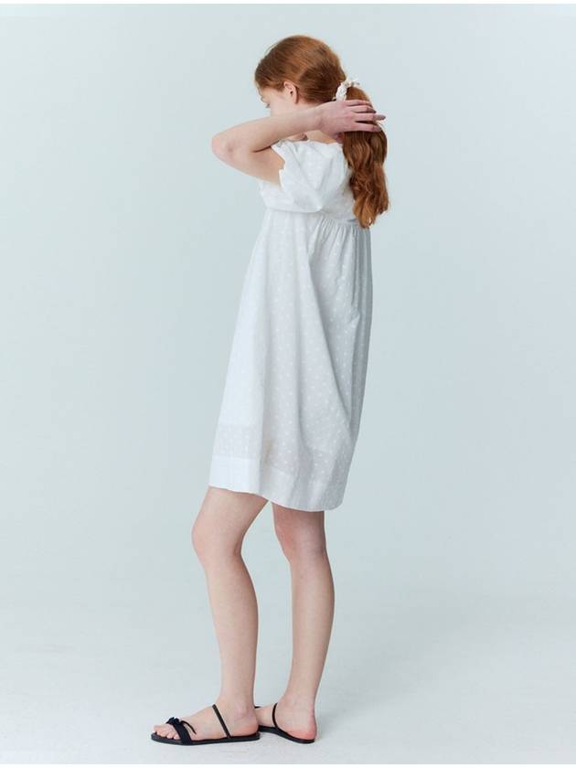 Flower embroidery mini dress_white - OPENING SUNSHINE - BALAAN 3