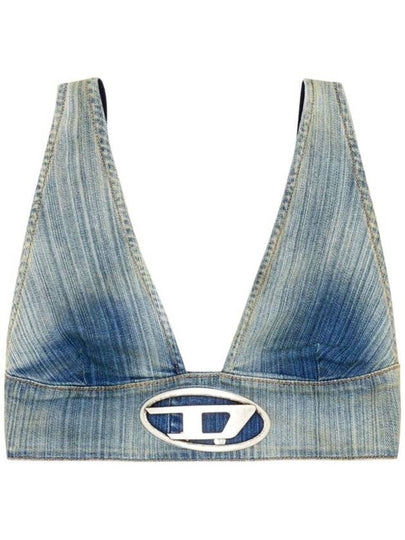 The Elly S Denim Crop Top A142920CBCX - DIESEL - BALAAN 2