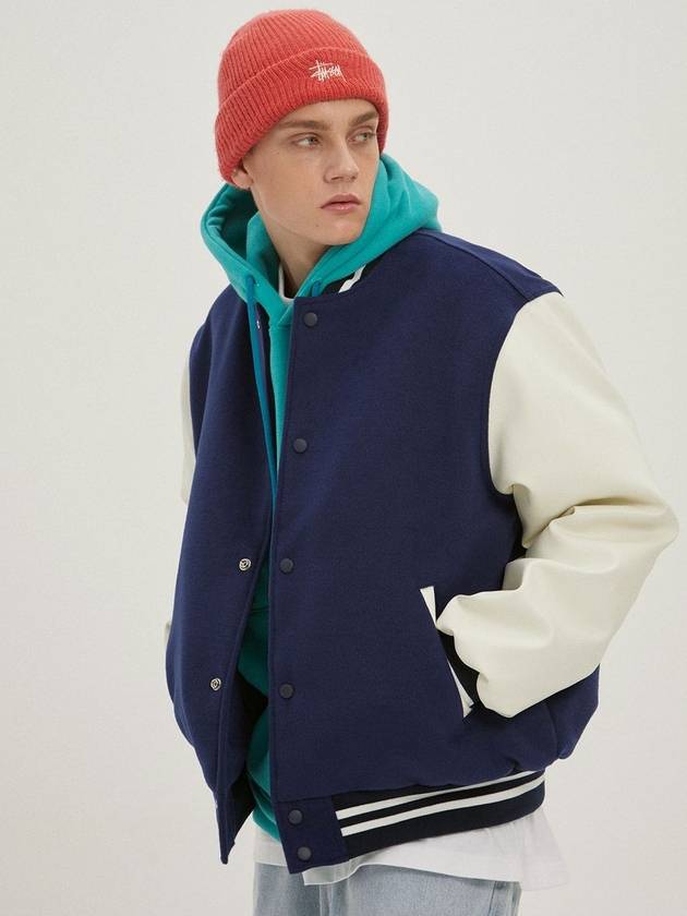 Basic Stadium Jacket Navy - MOO - BALAAN 2