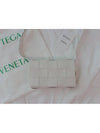 Cassette Intrecciato Small Cross Bag White - BOTTEGA VENETA - BALAAN 3