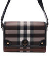 Checked Leather Knot Cross Bag Brown - BURBERRY - BALAAN 3