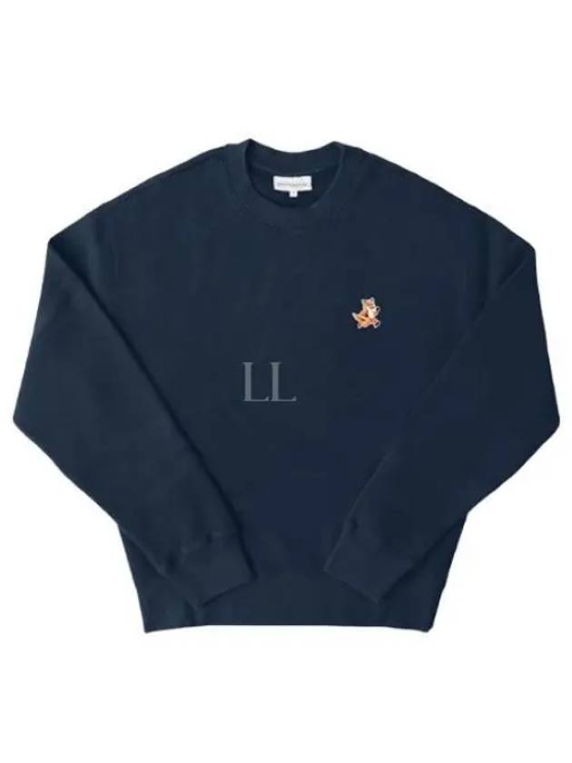 Fox Cotton Sweatshirt Navy - MAISON KITSUNE - BALAAN 2