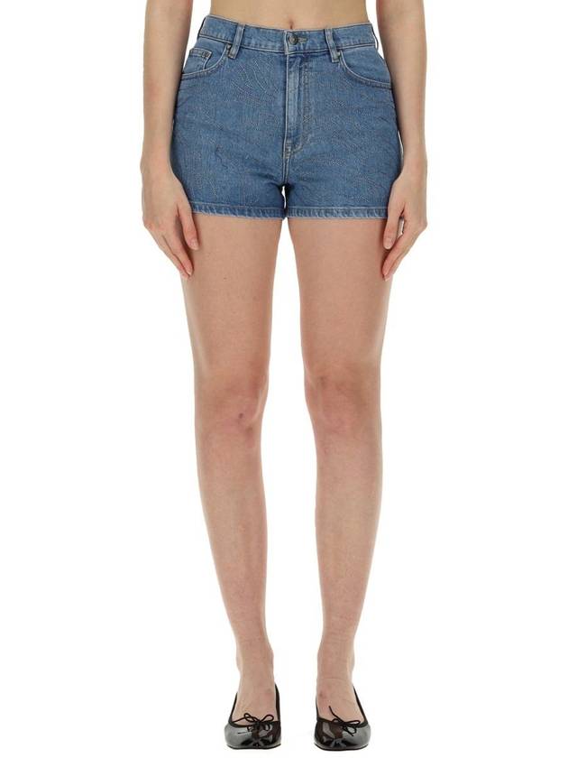 Rotate Birger Christensen Denim Shorts - ROTATE - BALAAN 1