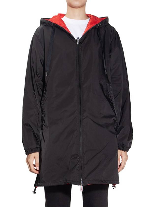 Etretat Reversible Gabardine Hooded Jacket Black - MONCLER - BALAAN 2