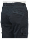 Compass Badge Cargo Straight Pants Blue - STONE ISLAND - BALAAN 9