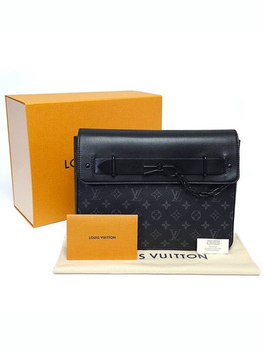 M80107 Monogram Eclipse Pochette Steamer Clutch - LOUIS VUITTON - BALAAN 1