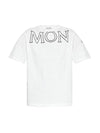 logo print short sleeve t-shirt white - MONCLER - BALAAN 1