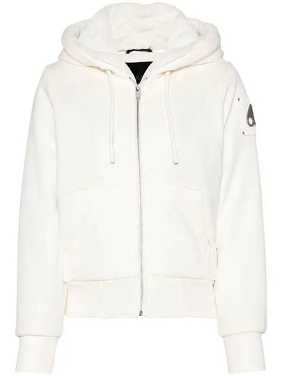 Classic Bunny Zip Up Hoodie White - MOOSE KNUCKLES - BALAAN 2