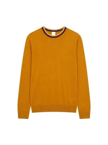 Striped crew neck wool knit dark orange 270183 - PAUL SMITH - BALAAN 1