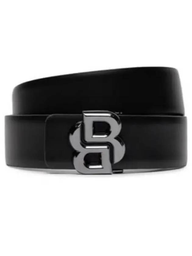 B Icon Leather Belt Black - HUGO BOSS - BALAAN 2