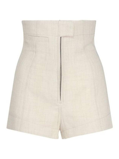 Le Short Areia High-Waisted Mini Shorts Off White - JACQUEMUS - BALAAN 1