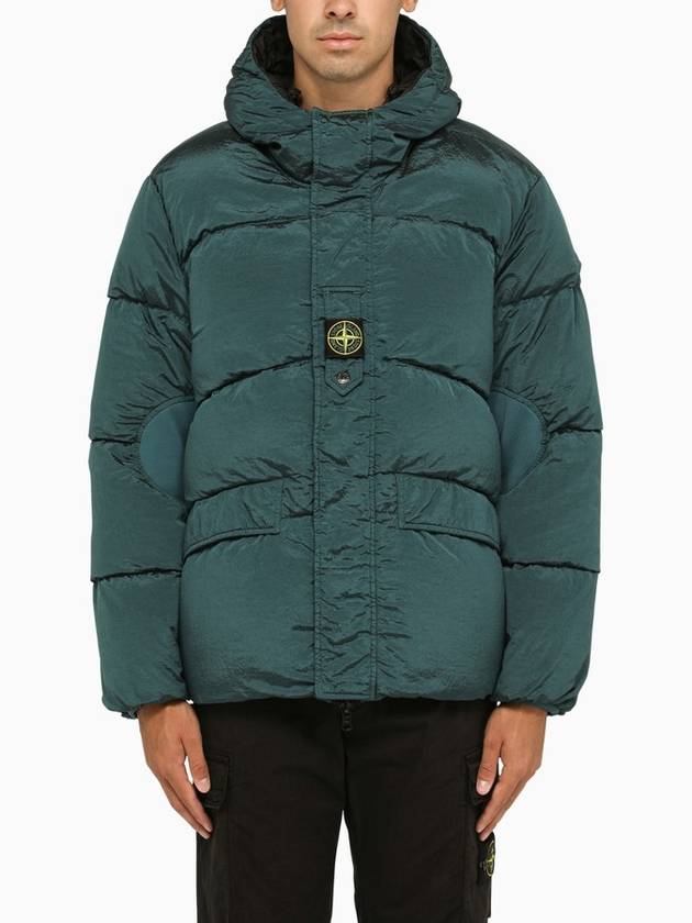 Logo Patch Reversible Padding Green - STONE ISLAND - BALAAN 2