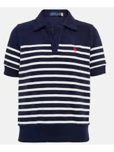 W striped terry shirt navy 1236421 - POLO RALPH LAUREN - BALAAN 1