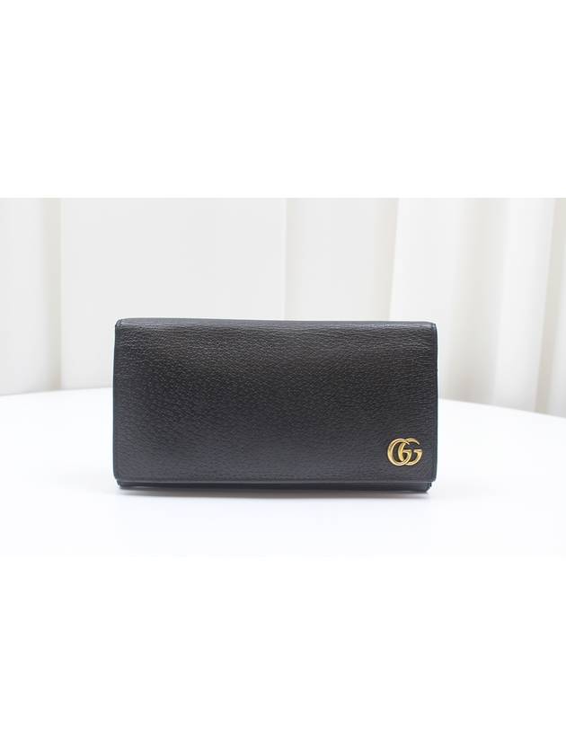 GG Marmont leather men s long wallet black 429183 - GUCCI - BALAAN 1