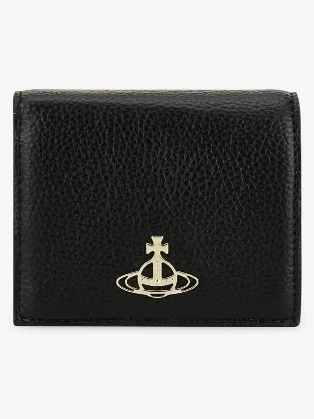 Men's ORB Logo Half Wallet Black - VIVIENNE WESTWOOD - BALAAN 3