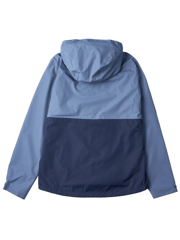 Logo Hiker Hooded Jacket Blue - BARBOUR - BALAAN 3