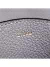 Alphabet Logo Charm Grain Leather Shoulder Bag Grey - CHLOE - BALAAN 9