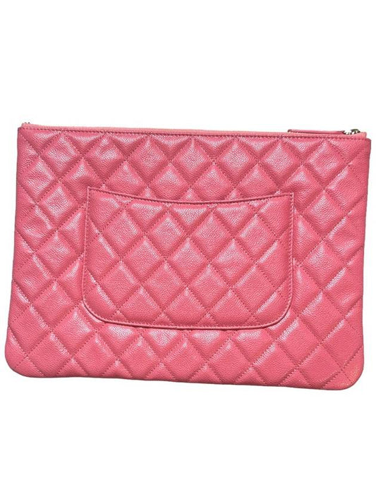 Classic Caviar Clutch Bag Medium Pink Gold A82545 - CHANEL - BALAAN 2