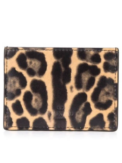 Logo Leopard Card Wallet TY0P0448WZK - VALENTINO - BALAAN 2