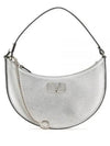 V Logo Chain Leather Shoulder Bag Silver - VALENTINO - BALAAN 2