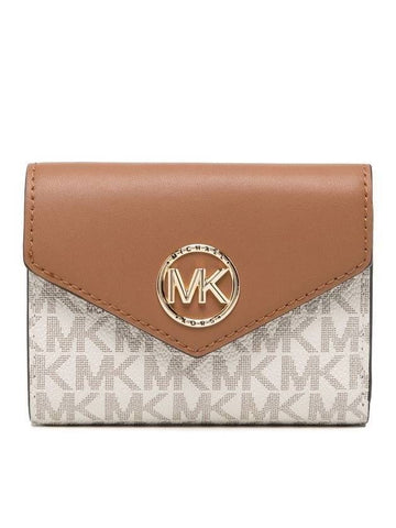 Carmen Medium Half Wallet Vanilla - MICHAEL KORS - BALAAN.