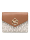 Carmen Medium Half Wallet Vanilla - MICHAEL KORS - BALAAN 1