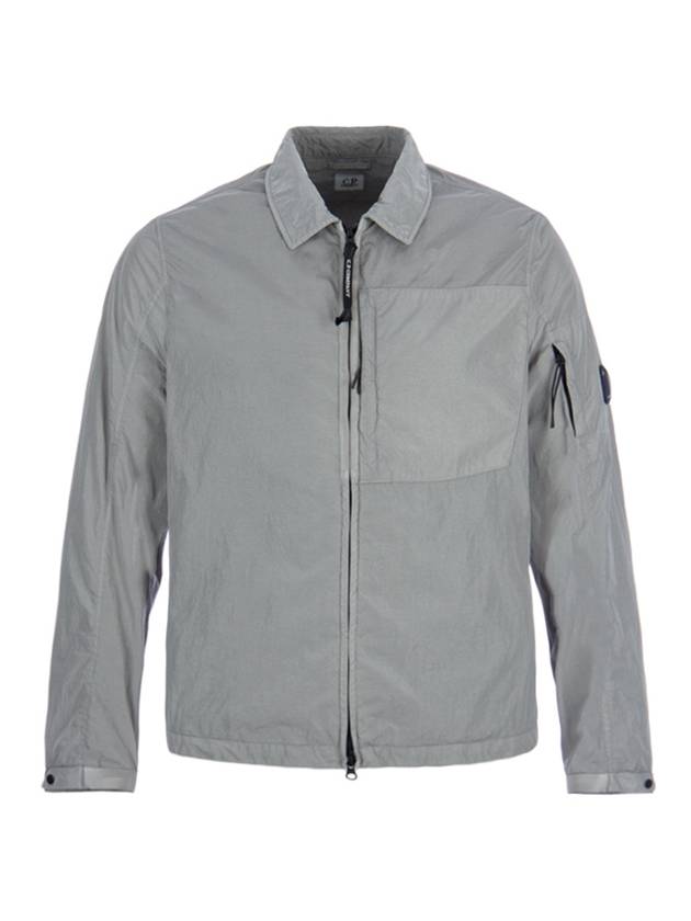 Lens Wappen Chrome R Overshirt Zip Up Jacket Grey - CP COMPANY - BALAAN 1