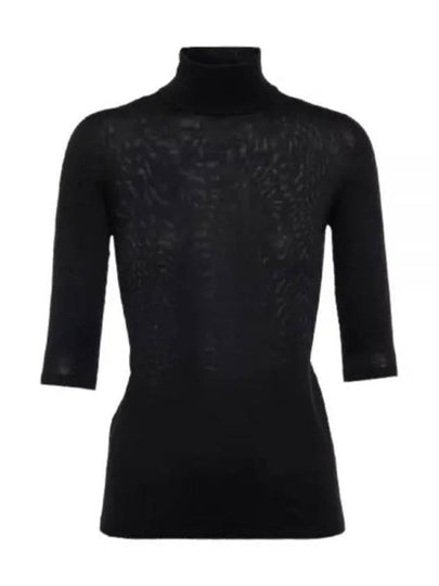 Unghia Virgin Wool Turtleneck Black - MAX MARA - BALAAN 2