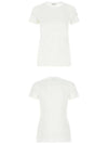 Cotton Logo Patch Short Sleeve T-Shirt White - MONCLER - BALAAN 5