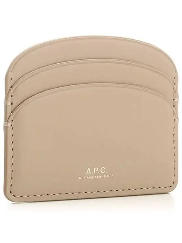 Demi Lune Card Wallet Nude Beige - A.P.C. - BALAAN 5