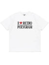 I LOVE RETRO T SHIRTS WHITE - POLYGRAM - BALAAN 4