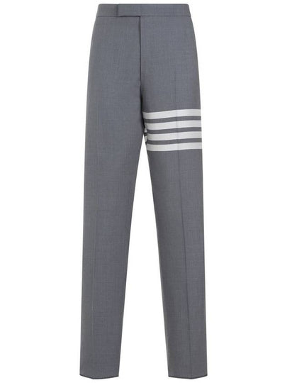 Diagonal Plain Weave Classic Wool Slacks Medium Grey - THOM BROWNE - BALAAN 2