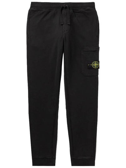 Wappen Patch Drawstring Track Pants Black - STONE ISLAND - BALAAN 2