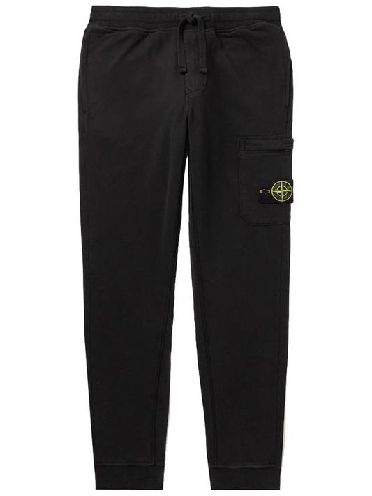 Wappen Patch Drawstring Track Pants Black - STONE ISLAND - BALAAN 2