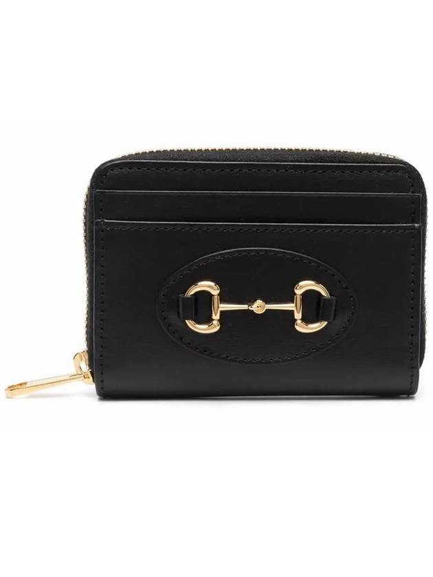 Horsebit Zipper Card Wallet Black - GUCCI - BALAAN 2