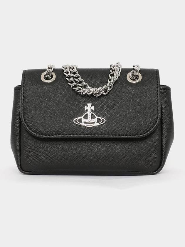 ORB Saffiano Small Cross Women s Shoulder Bag 5C01000CW S000B N401 - VIVIENNE WESTWOOD - BALAAN 3